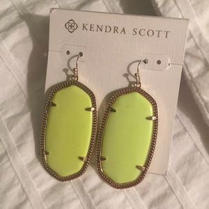 Neon Yellow Danielle Earrings